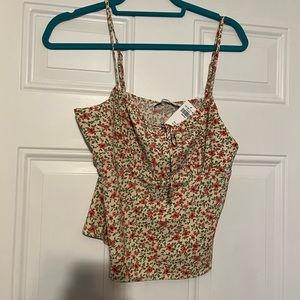 Abercrombie Floral Tank Top Size Medium NWT